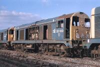20100 at Stanton Gate sidings For some time, Stanton Gate sidings near Toton were used to store redundant class 20s. 20100 stands in the line awaiting its fate on 07/04/1990., , I fund my Flickr membership, scanner and software myself. So, if you like my pictures please consider buying me a coffee! www.buymeacoffee.com/seanl, , © Sean Lancastle, all rights reserved. Please do not share or post elsewhere without permission. 20100 at Stanton Gate sidings For some time, Stanton Gate sidings near Toton were used to store redundant class 20s. 20100 stands in the line awaiting its fate on 07/04/1990., , I fund my Flickr membership, scanner and software myself. So, if you like my pictures please consider buying me a coffee! www.buymeacoffee.com/seanl, , © Sean Lancastle, all rights reserved. Please do not share or post elsewhere without permission.